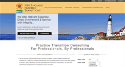 Desktop Screenshot of newenglandpracticetransitions.com